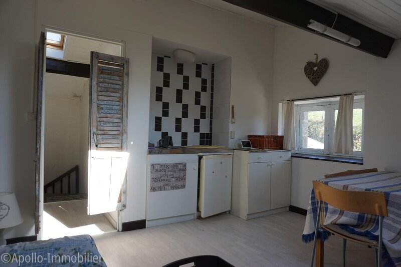 Studio de 40 m² au sol dans les combles