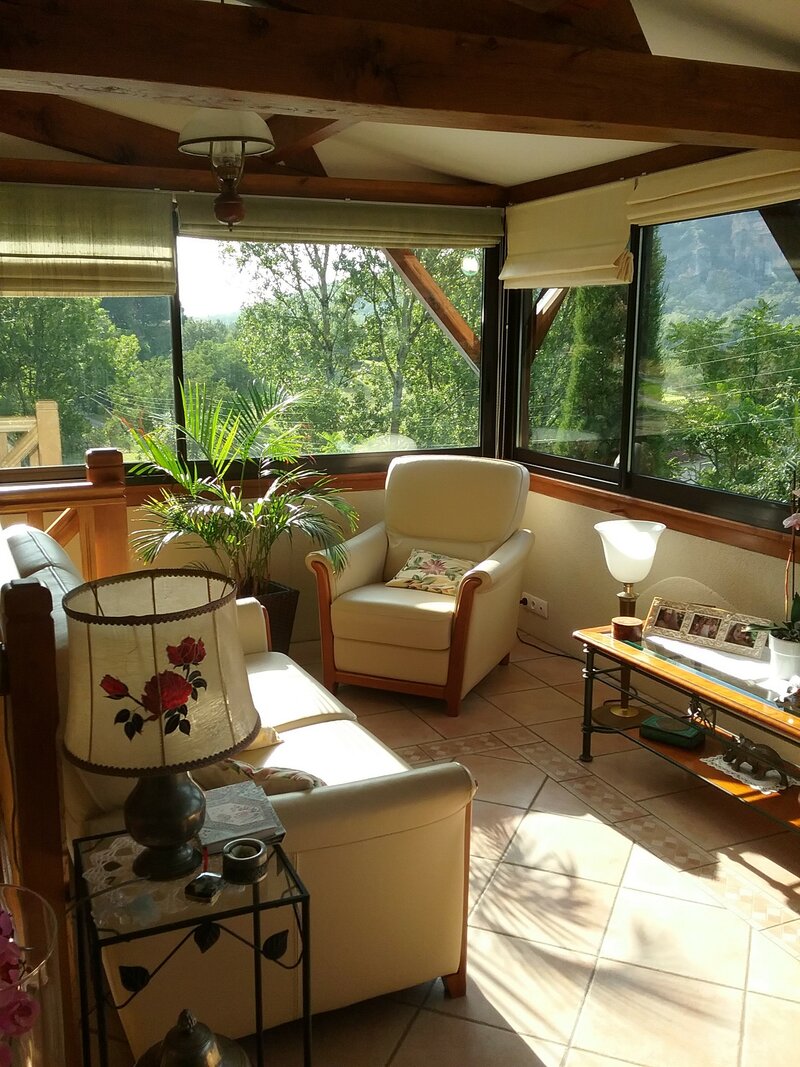 Sitting room with view and garden